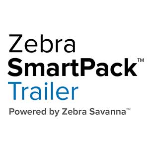 Logotipo do trailer Zebra SmartPack™ com tecnologia Zebra Savanna™