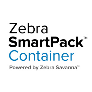由 Zebra Savanna™ 提供支持的 Zebra SmartPack™ 集装箱徽标